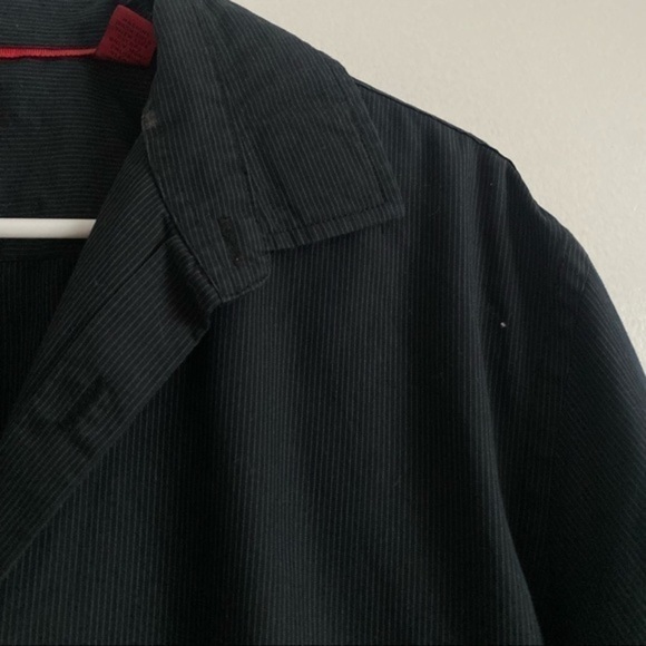 Alfani • Slim Fit Stretch Black Pinstripe Button Down Shirt - Picture 3 of 5